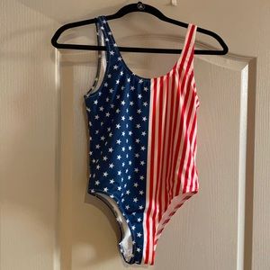 American Flag Chubbies One Piece Swimsuit